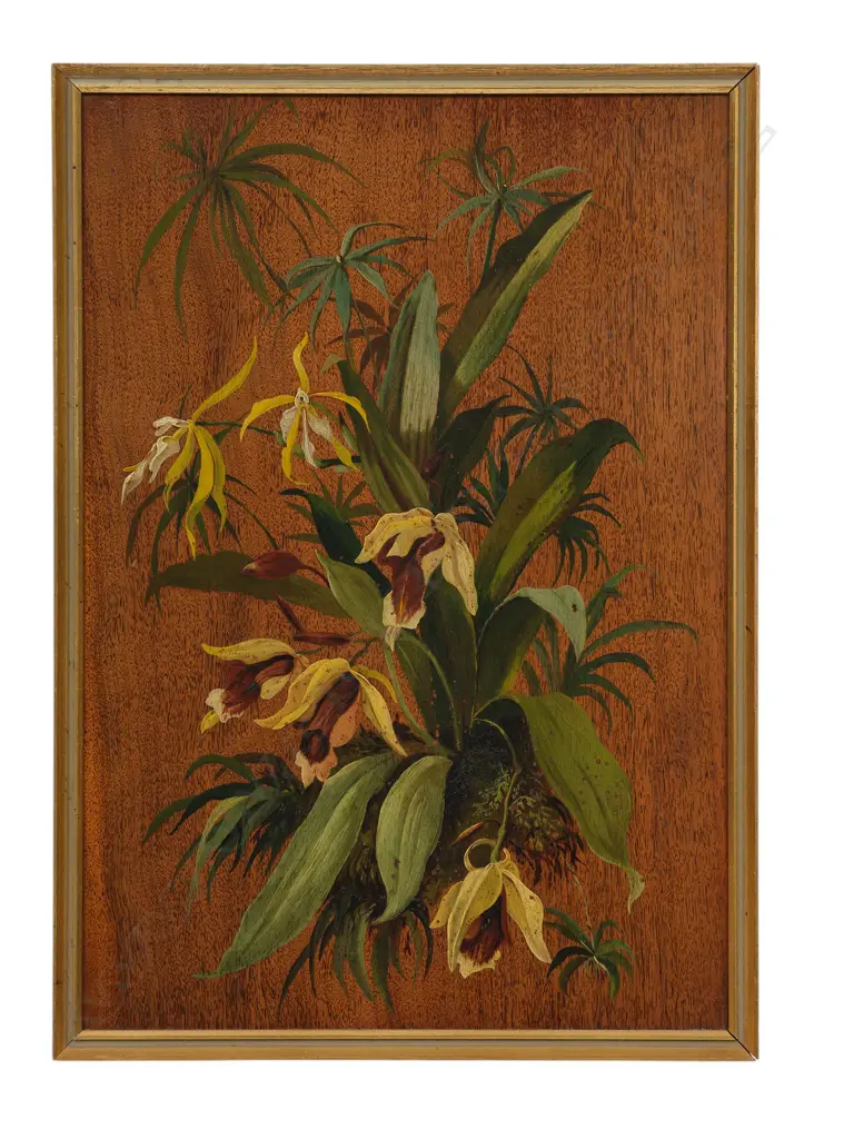 Unidentified painter - 'Orchids', Image 1++